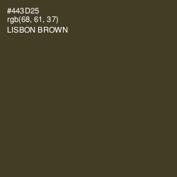#443D25 - Lisbon Brown Color Image